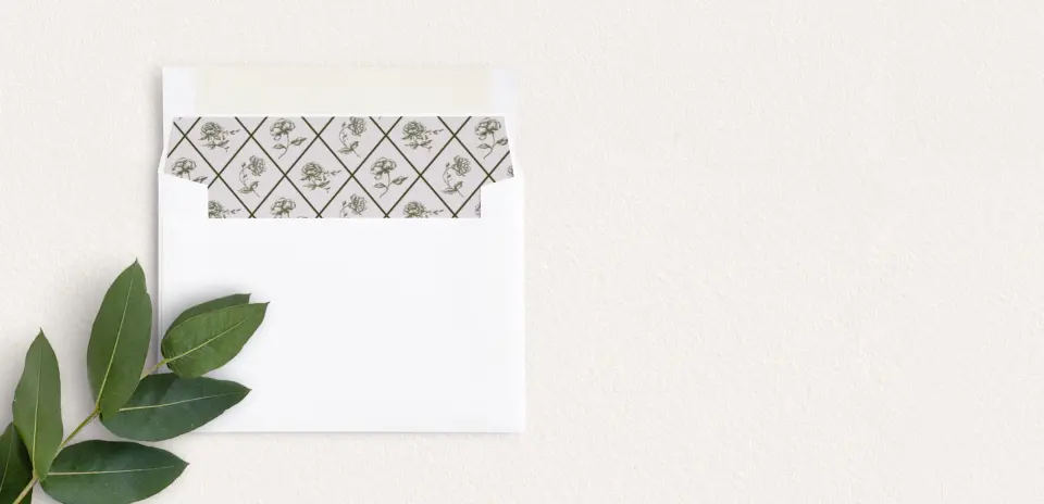 Envelope Liner inside Envelope