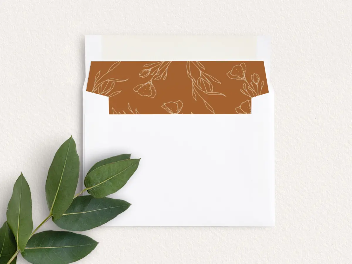 Envelope Liner inside Envelope