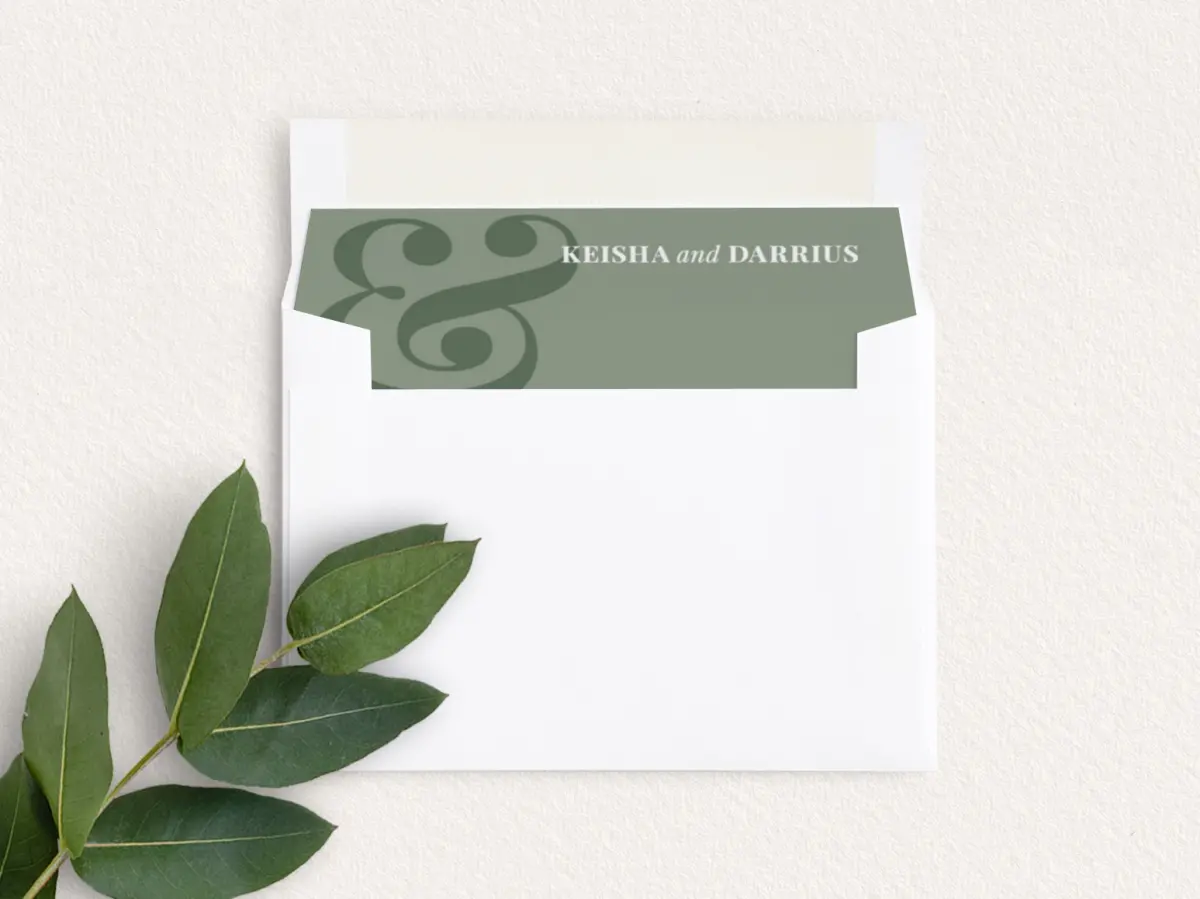 Envelope Liner inside Envelope