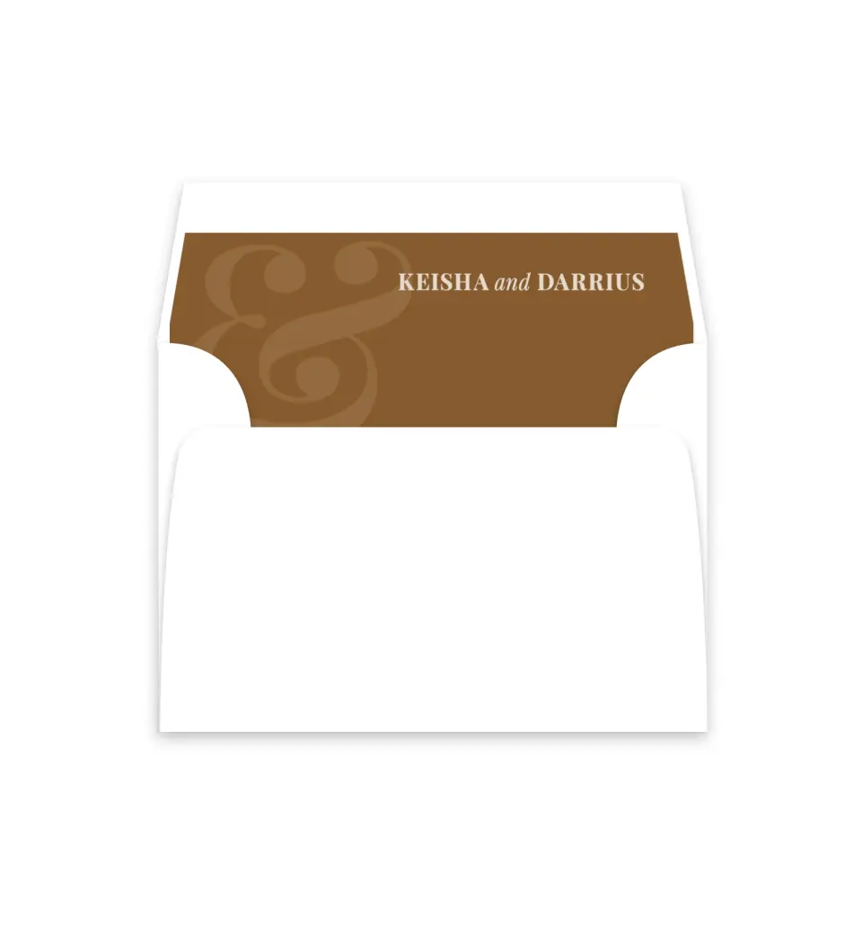 This is a  4⅞" x 4.563" Envelope Liners (ELM) called Bold Romance printed in full color