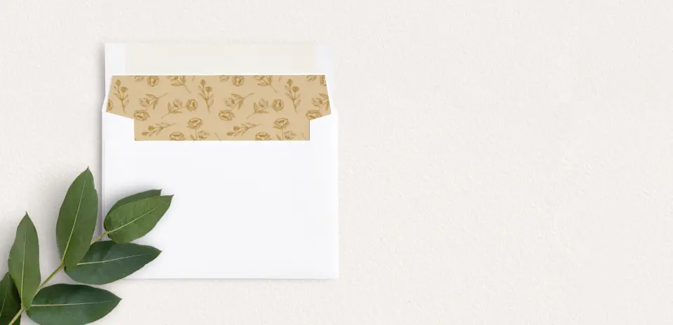 Envelope Liner inside Envelope