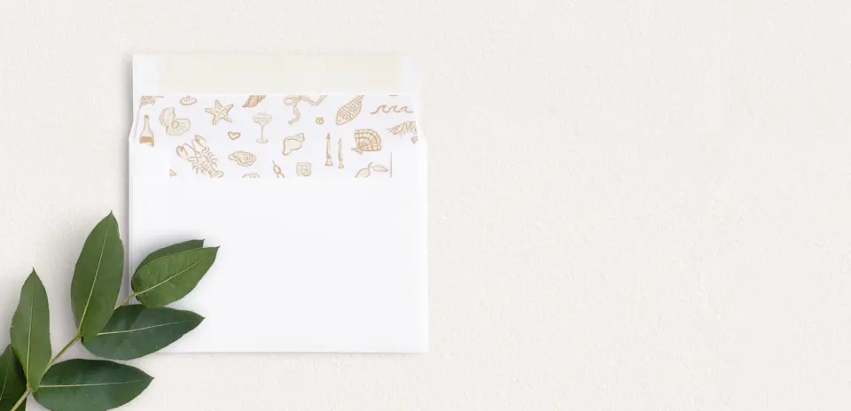 Envelope Liner inside Envelope