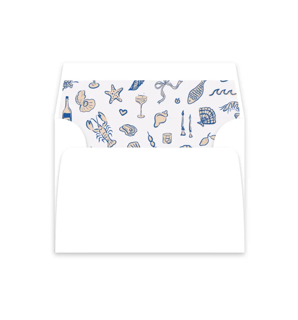 This is a  4⅞" x 4.563" Envelope Liners (ELM) called Abyssal Love printed in full color
