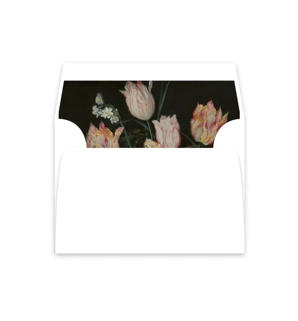 This is a  4⅞" x 4.563" Envelope Liners (ELM) called Grand Party printed in full color