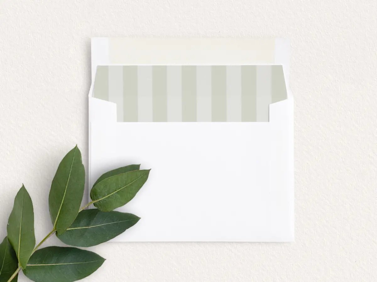 Envelope Liner inside Envelope