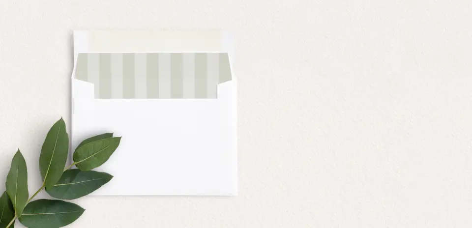 Envelope Liner inside Envelope
