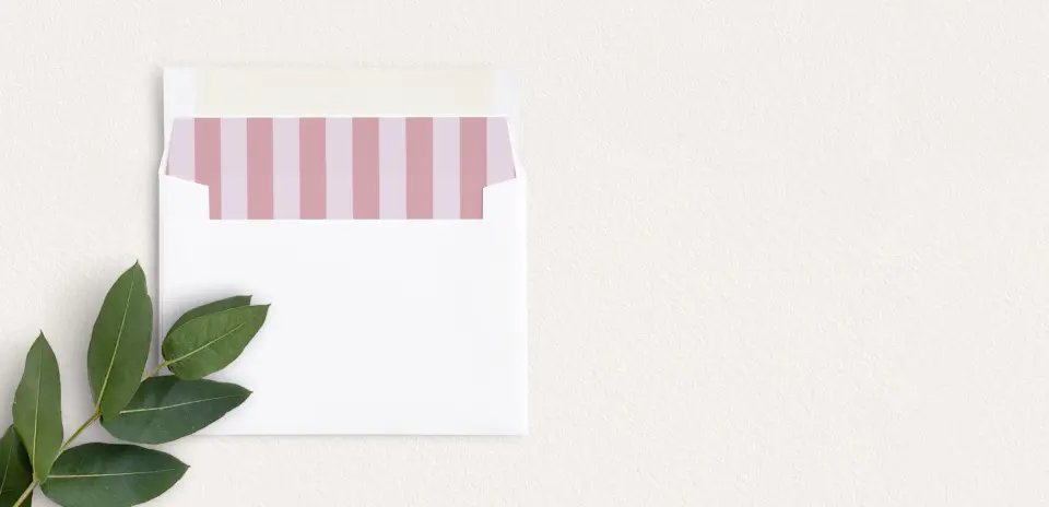 Envelope Liner inside Envelope