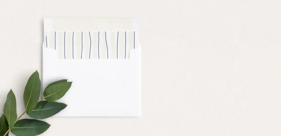 Envelope Liner inside Envelope