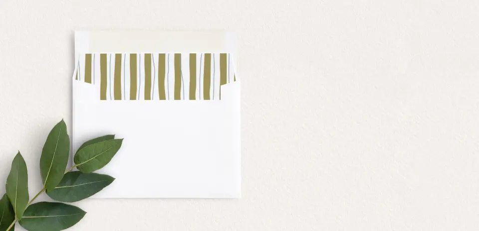 Envelope Liner inside Envelope