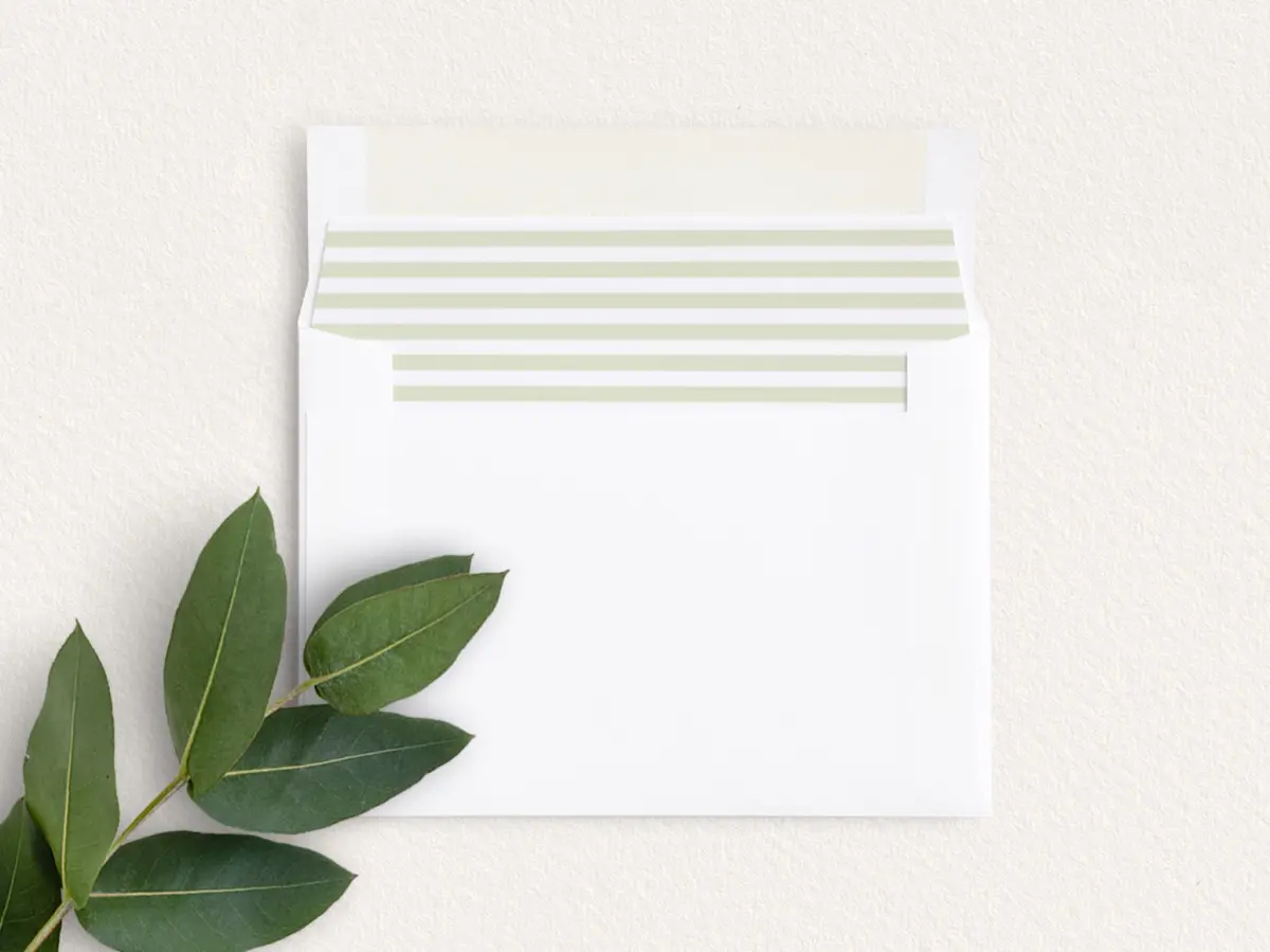 Envelope Liner inside Envelope
