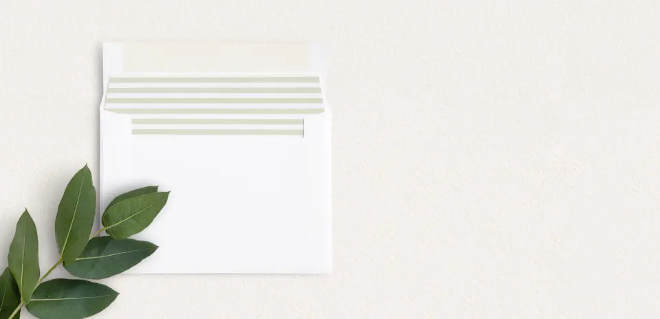 Envelope Liner inside Envelope