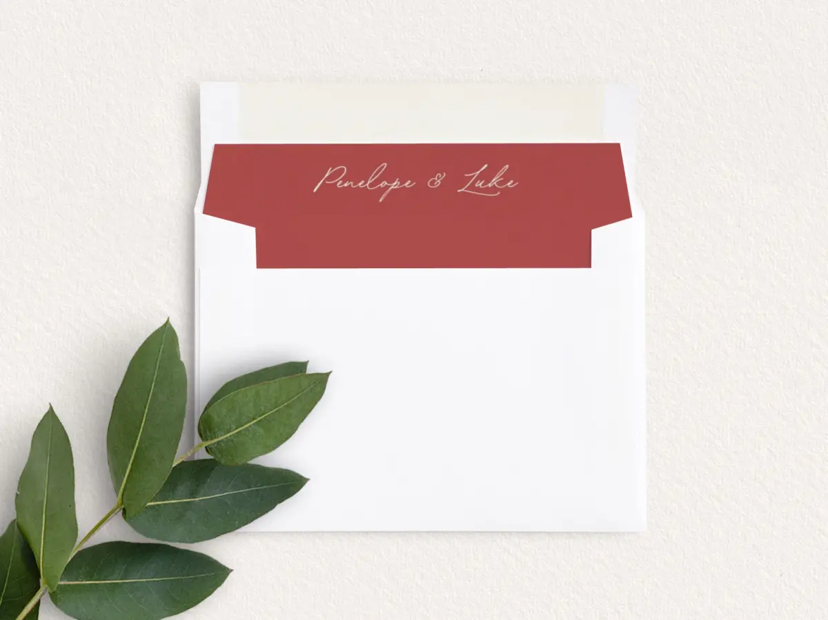 Envelope Liner inside Envelope