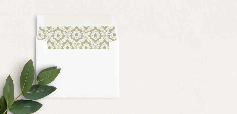 Envelope Liner inside Envelope