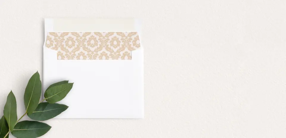 Envelope Liner inside Envelope