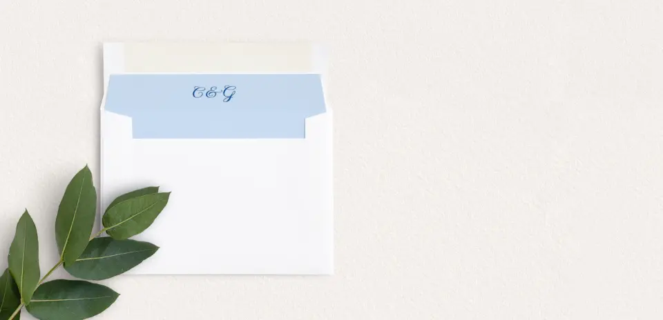 Envelope Liner inside Envelope