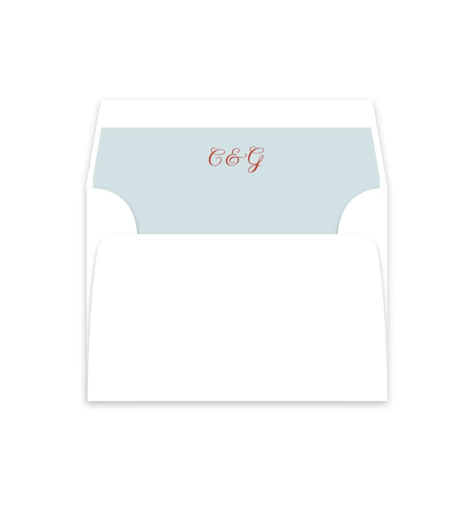 This is a  4⅞" x 4.563" Envelope Liners (ELM) called Mod Elegance printed in full color