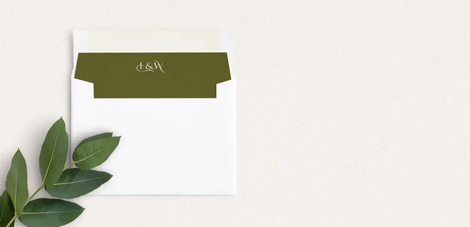 Envelope Liner inside Envelope
