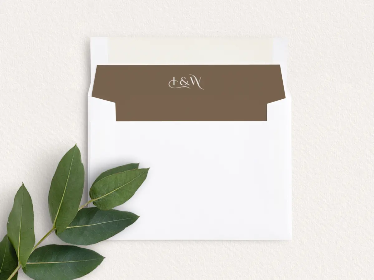 Envelope Liner inside Envelope