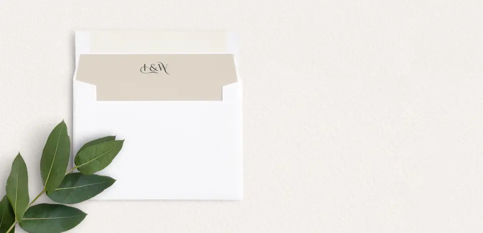 Envelope Liner inside Envelope