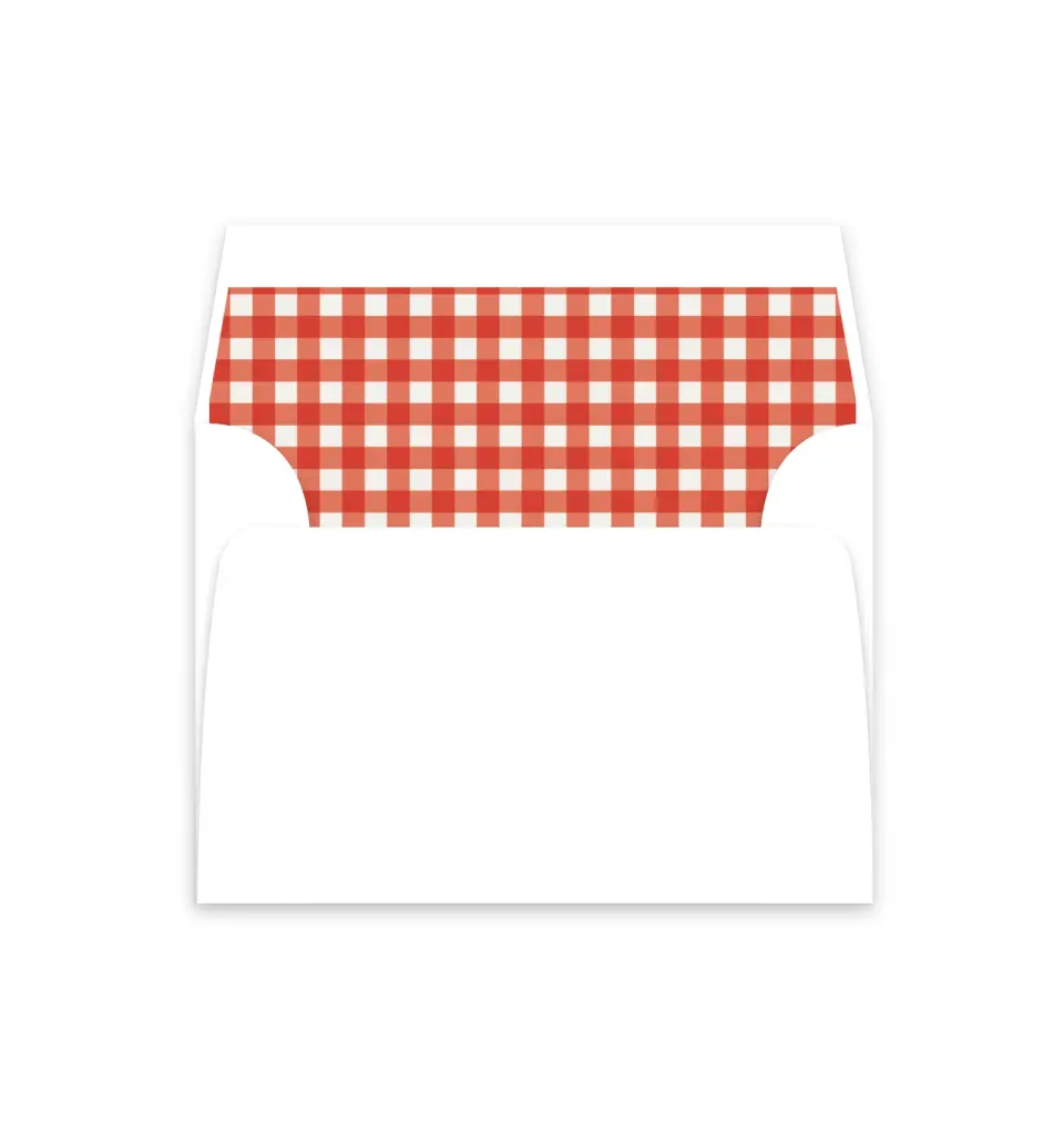 This is a  4⅞" x 4.563" Envelope Liners (ELM) called With All Our Love printed in full color
