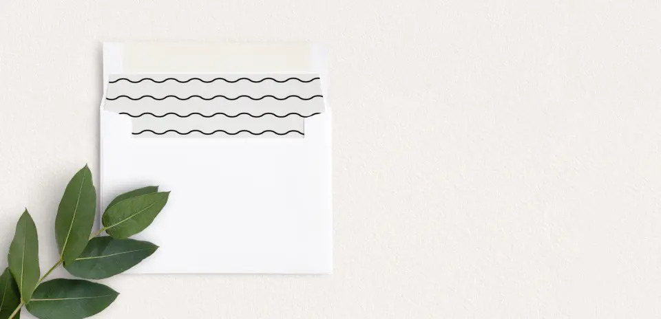Envelope Liner inside Envelope