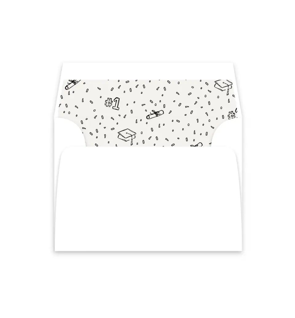 This is a  4⅞" x 4.563" Envelope Liners (ELM) called Art of Achievement printed in full color