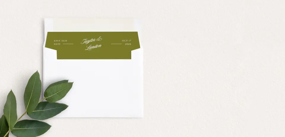 Envelope Liner inside Envelope