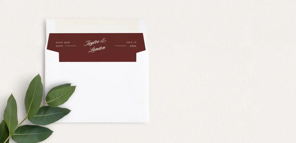 Envelope Liner inside Envelope