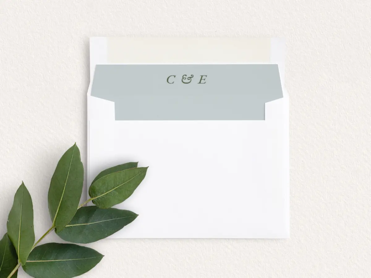 Envelope Liner inside Envelope