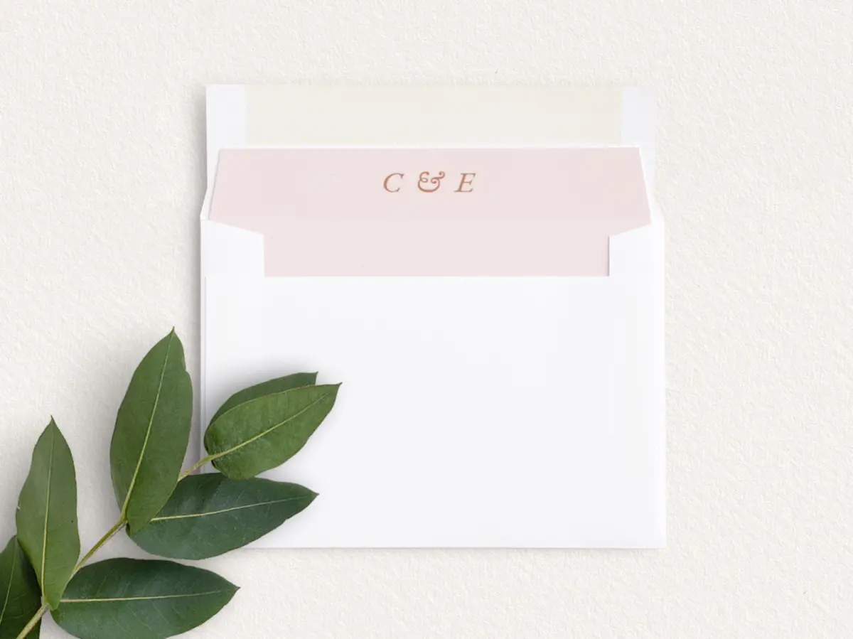 Envelope Liner inside Envelope