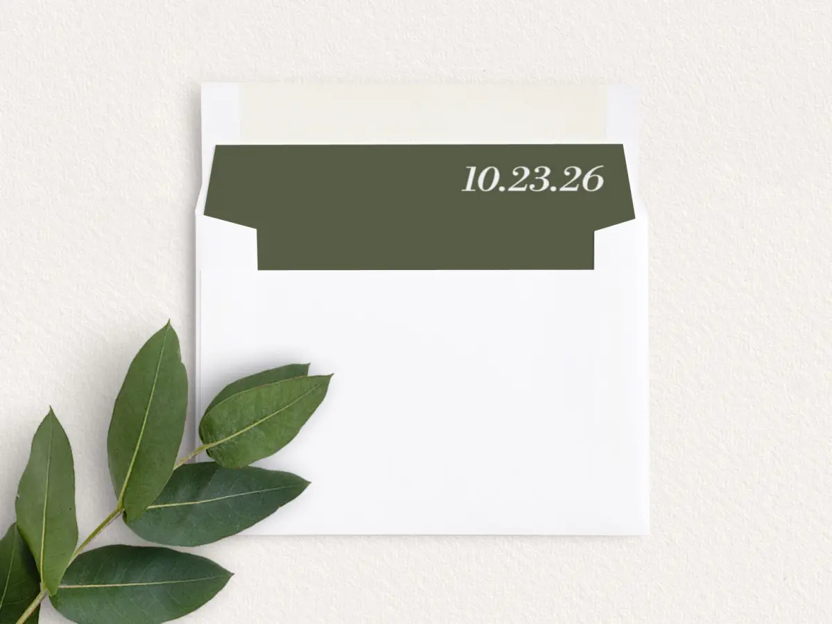 Envelope Liner inside Envelope
