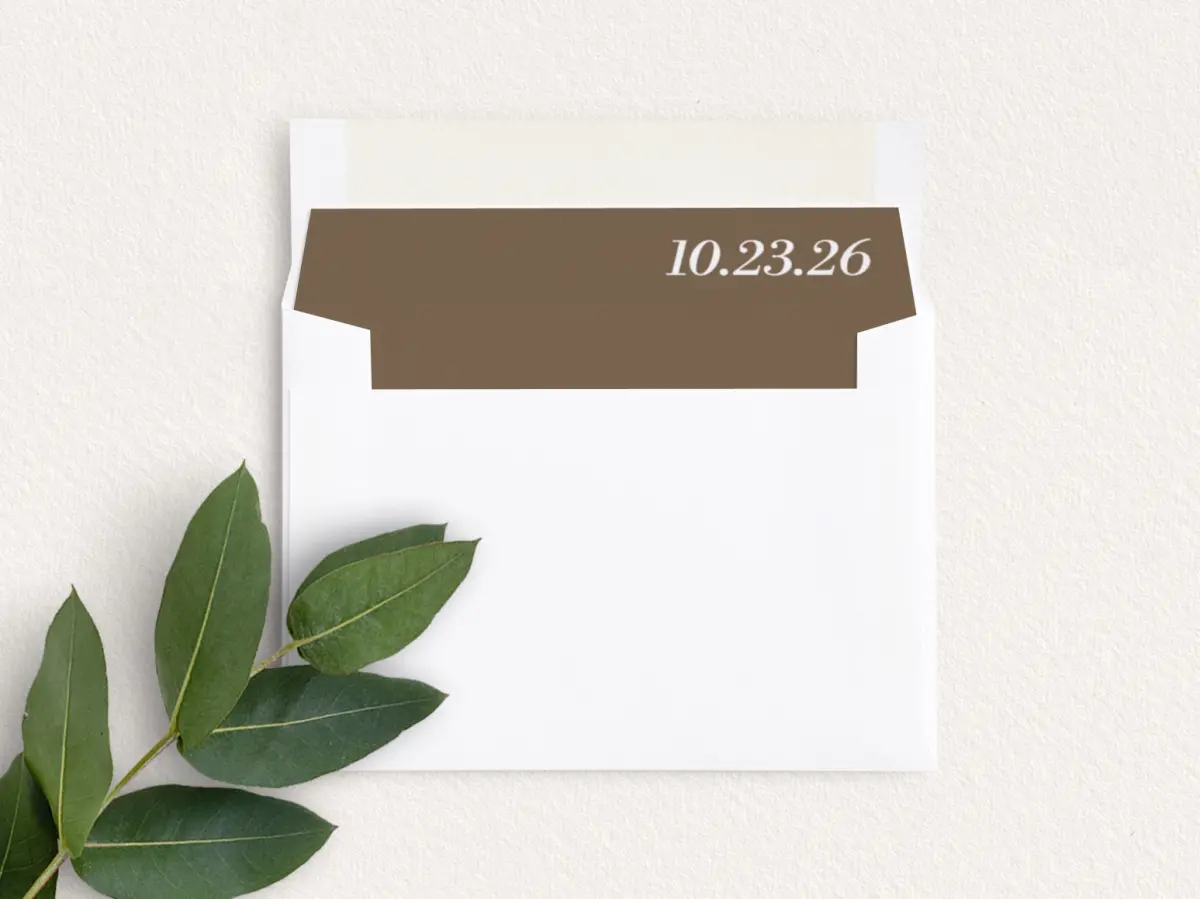 Envelope Liner inside Envelope