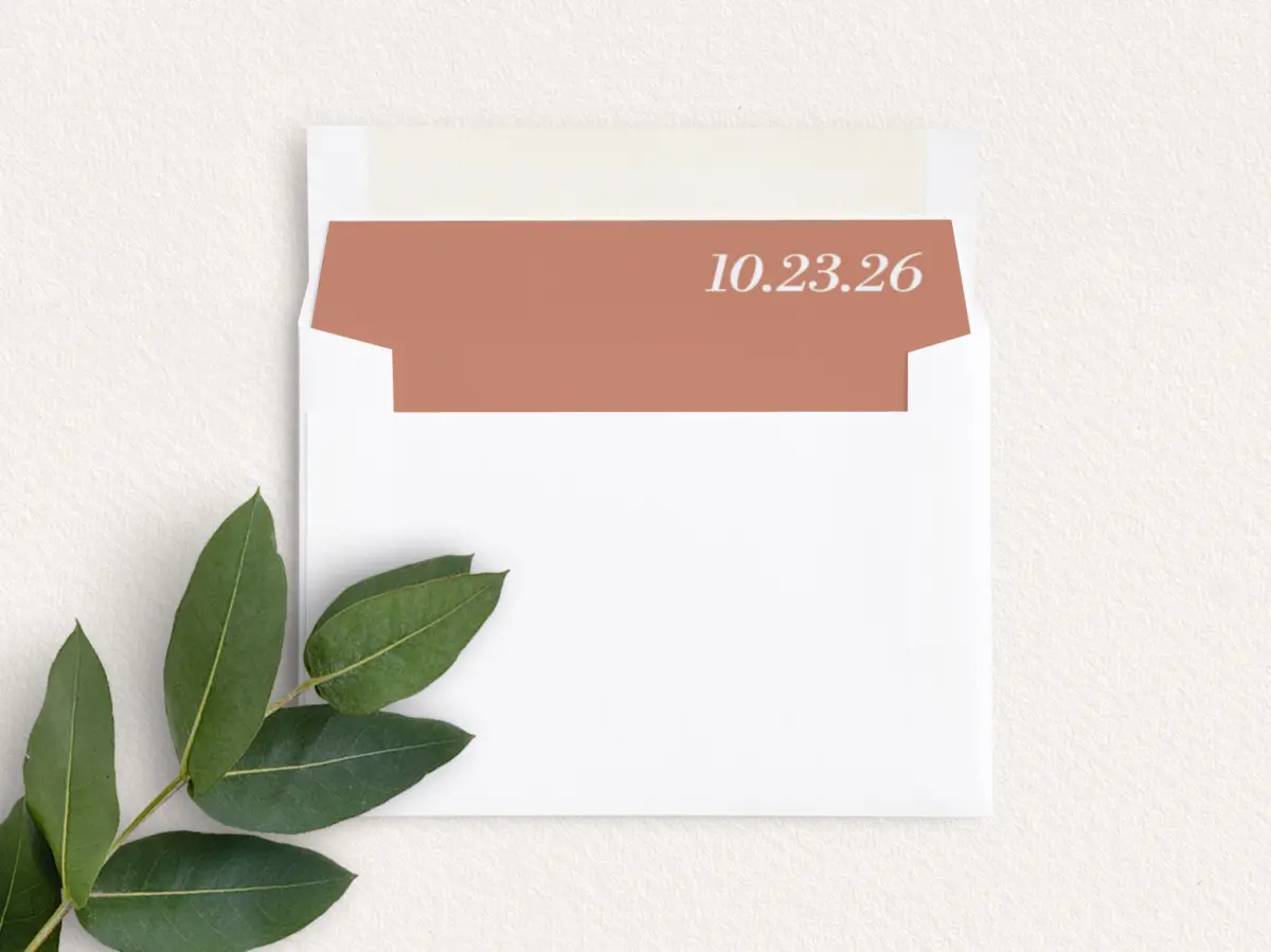 Envelope Liner inside Envelope