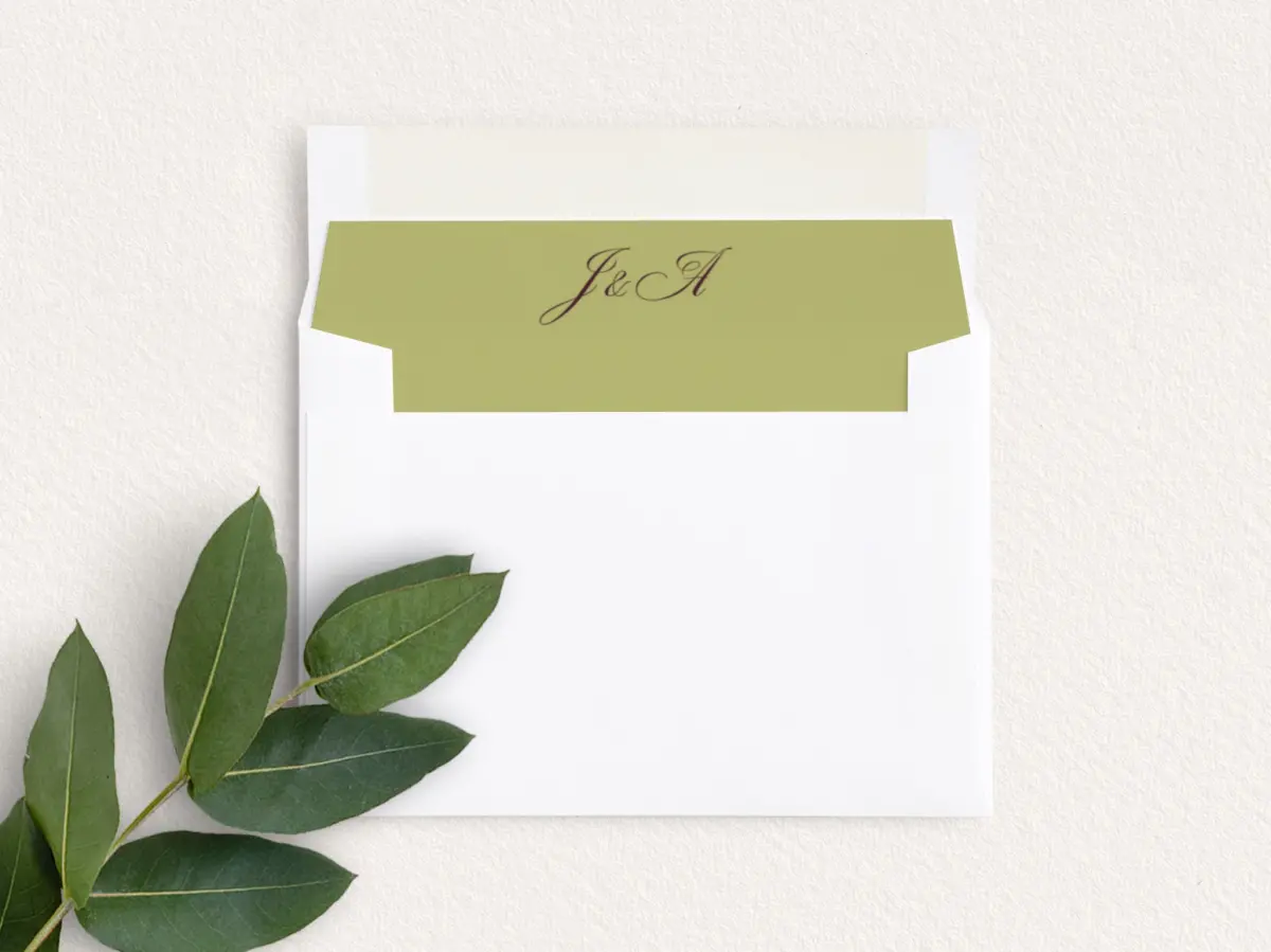 Envelope Liner inside Envelope