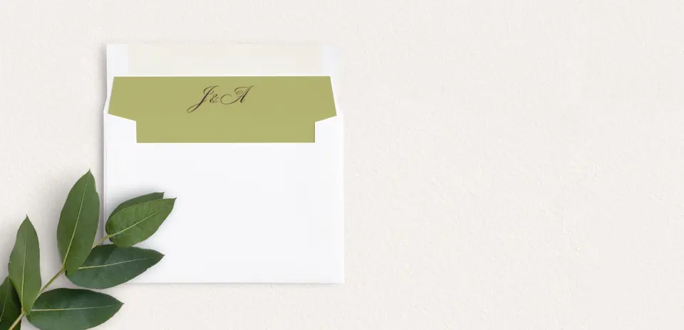 Envelope Liner inside Envelope