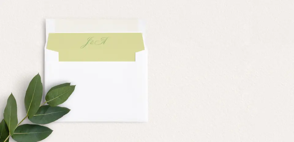 Envelope Liner inside Envelope