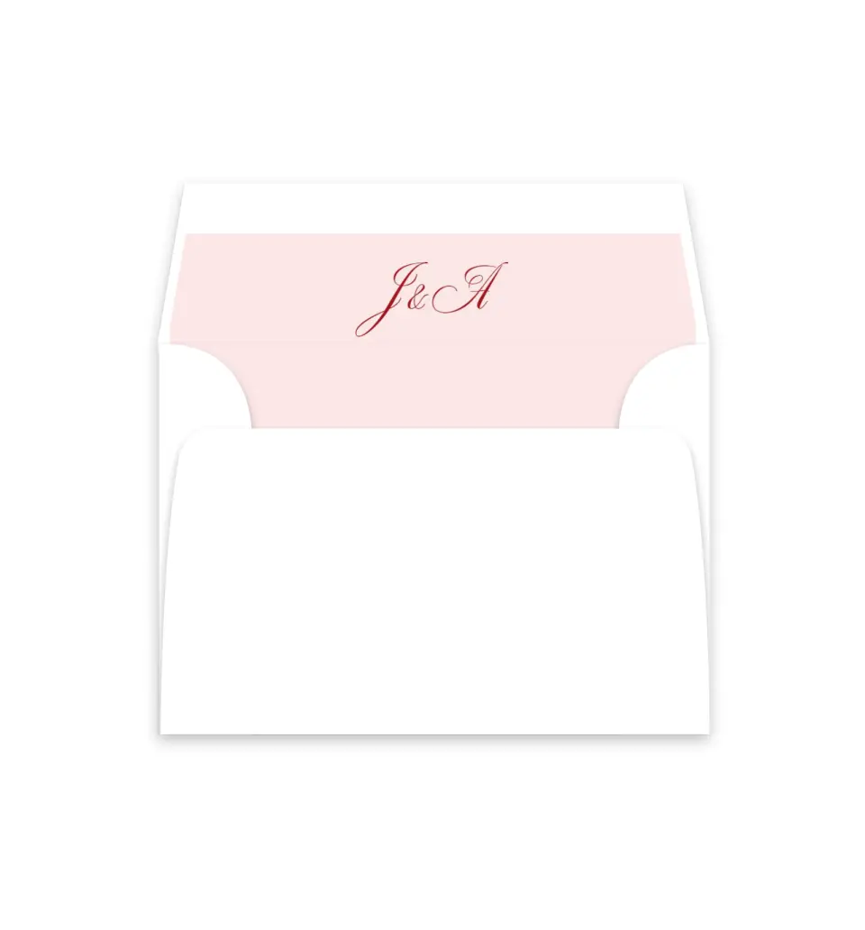 This is a  4⅞" x 4.563" Envelope Liners (ELM) called Purely Yours printed in full color