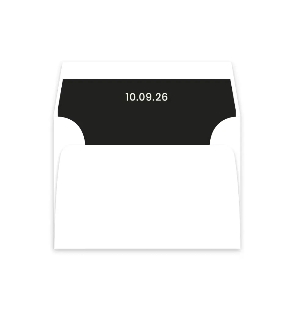 This is a  4⅞" x 4.563" Envelope Liners (ELM) called Love on Film printed in full color