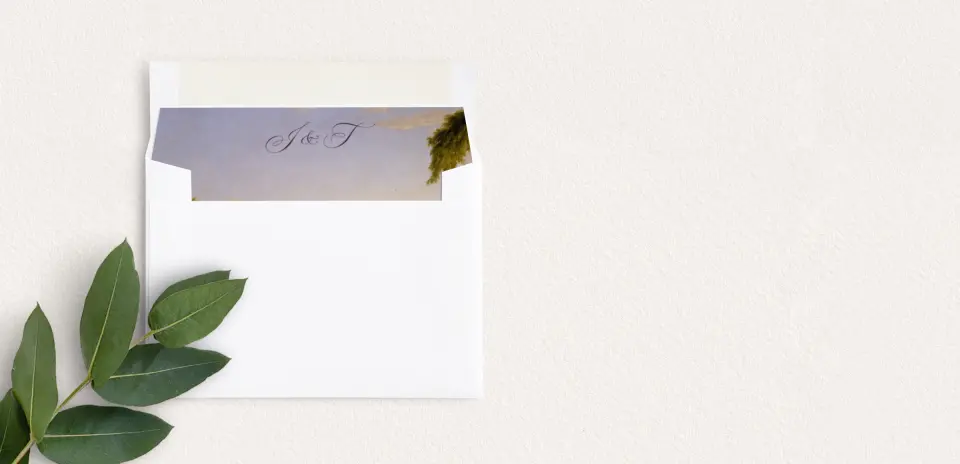 Envelope Liner inside Envelope