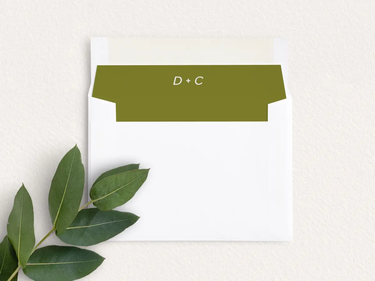 Envelope Liner inside Envelope