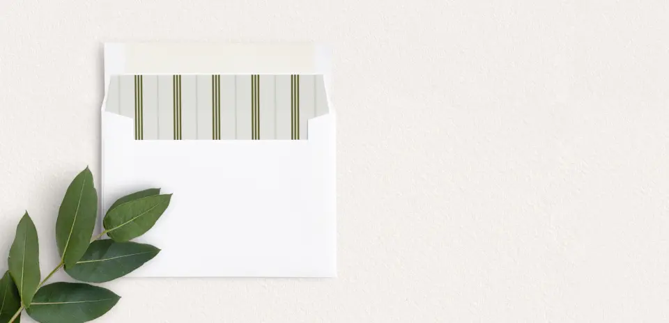 Envelope Liner inside Envelope
