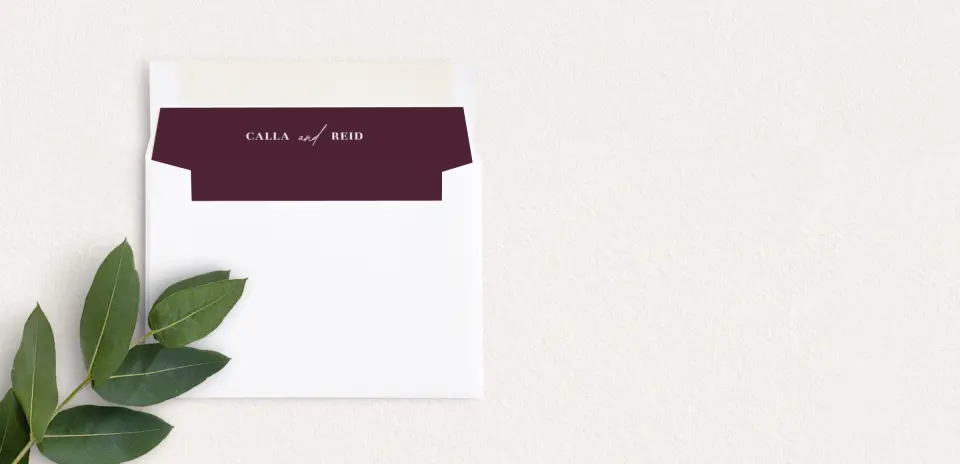 Envelope Liner inside Envelope