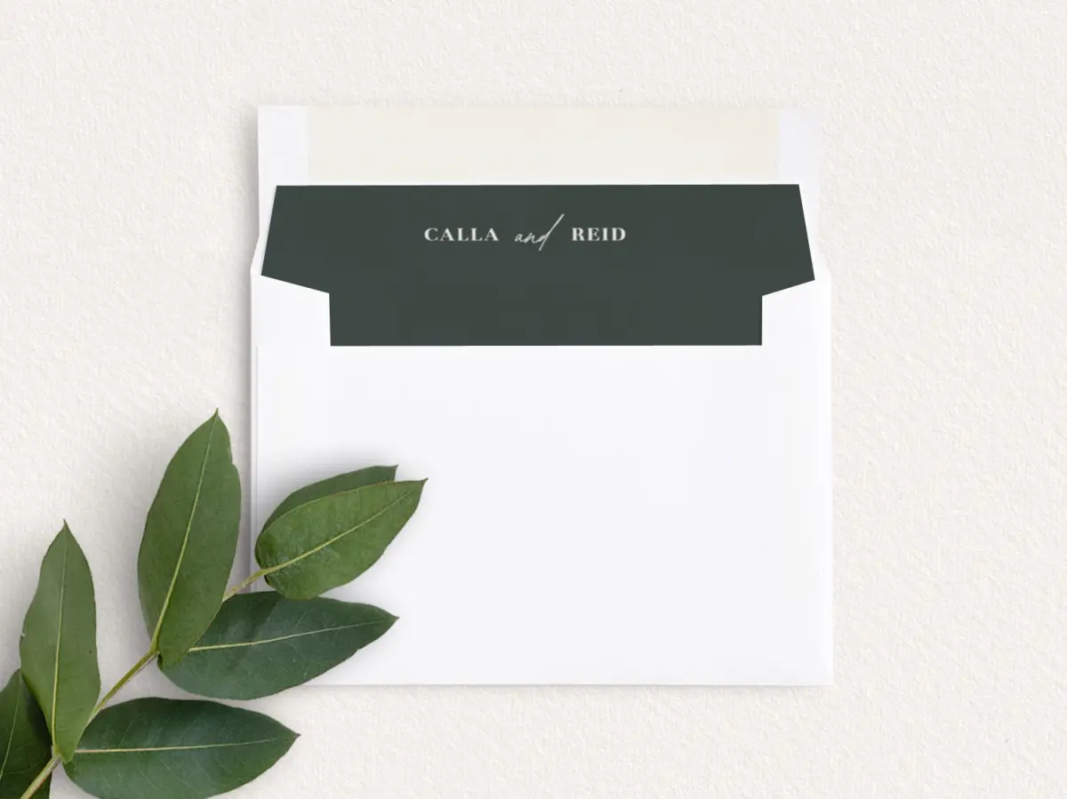 Envelope Liner inside Envelope