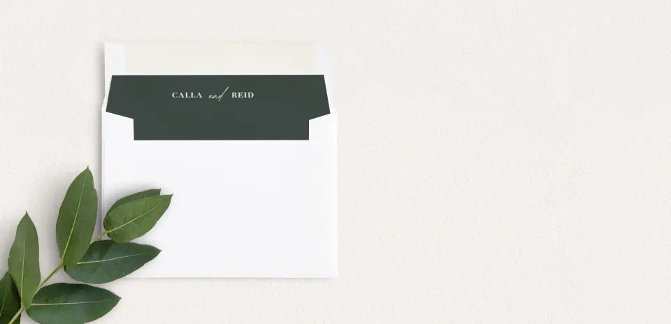 Envelope Liner inside Envelope