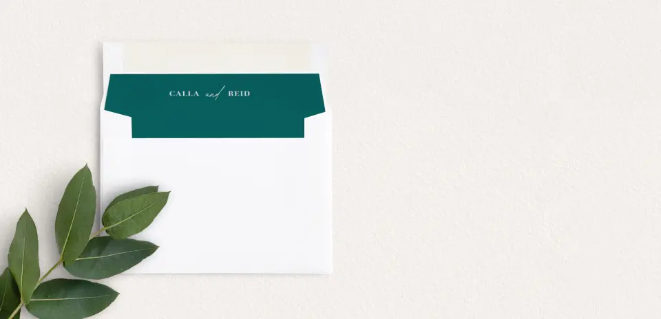Envelope Liner inside Envelope