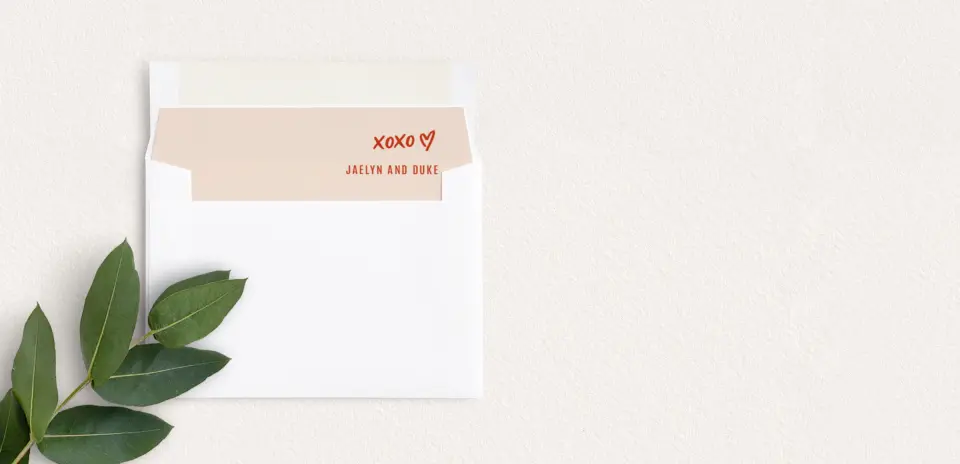 Envelope Liner inside Envelope