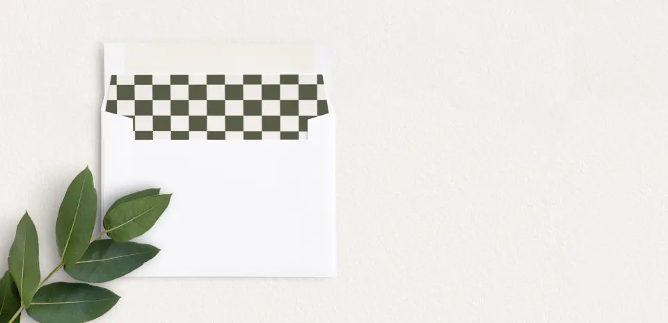 Envelope Liner inside Envelope