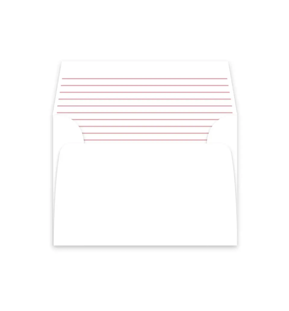 This is a  4⅞" x 4.563" Envelope Liners (ELM) called Striped Grad printed in full color