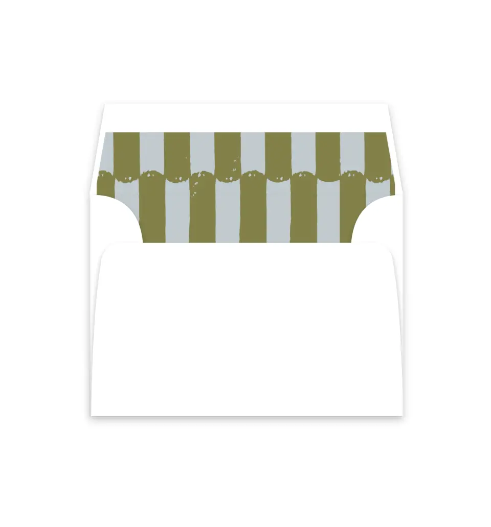 This is a  4⅞" x 4.563" Envelope Liners (ELM) called Modern Geometric Grad printed in full color