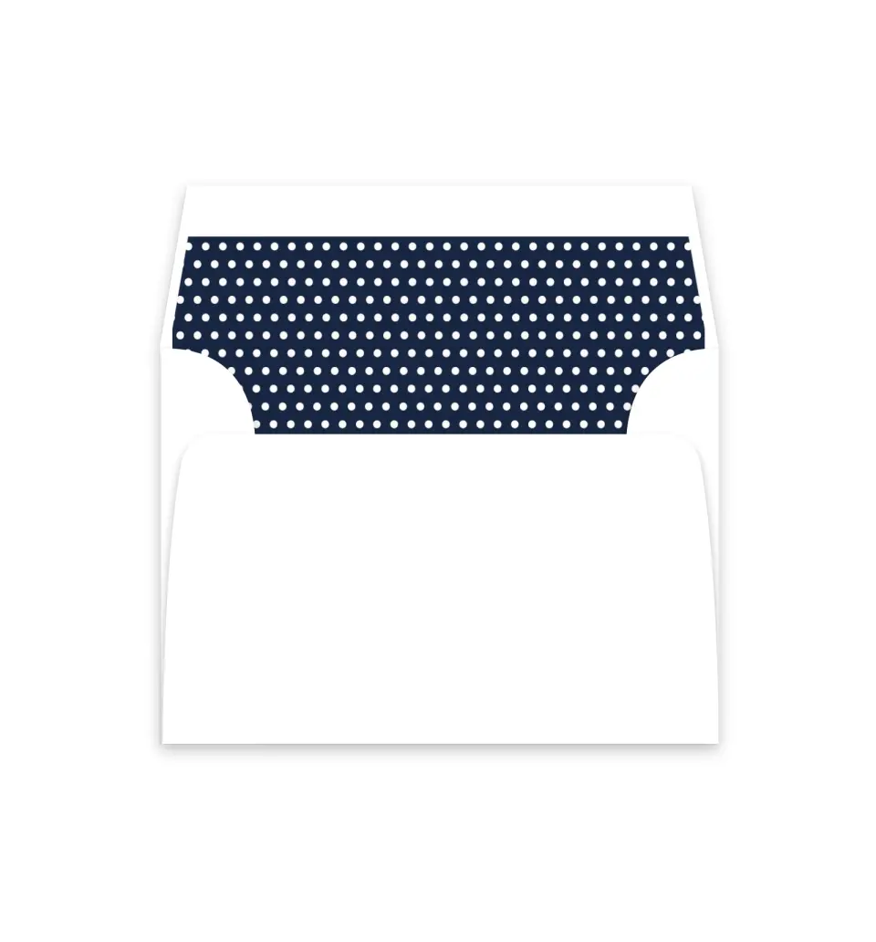 This is a  4⅞" x 4.563" Envelope Liners (ELM) called Minimal Dot Grad printed in full color